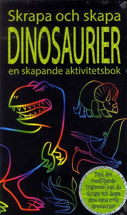 Skrapa Och Skapa Pysselbok Dinosaurier