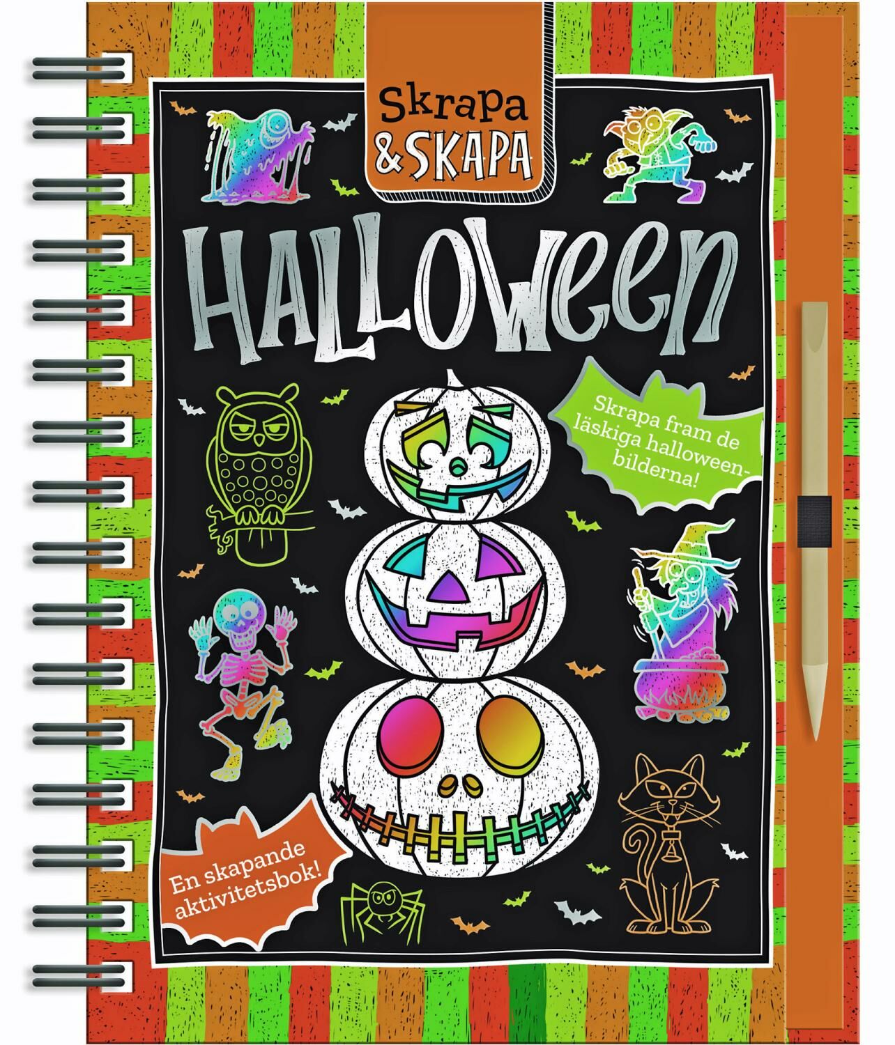 Skrapa och Skapa Pysselbok Halloween