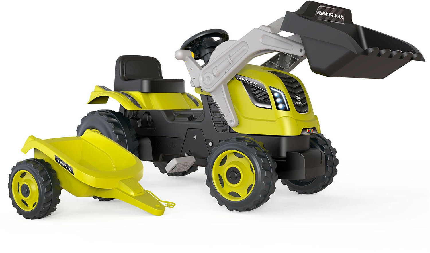 Smoby  Max Farmer Traktor + Släpvagn|