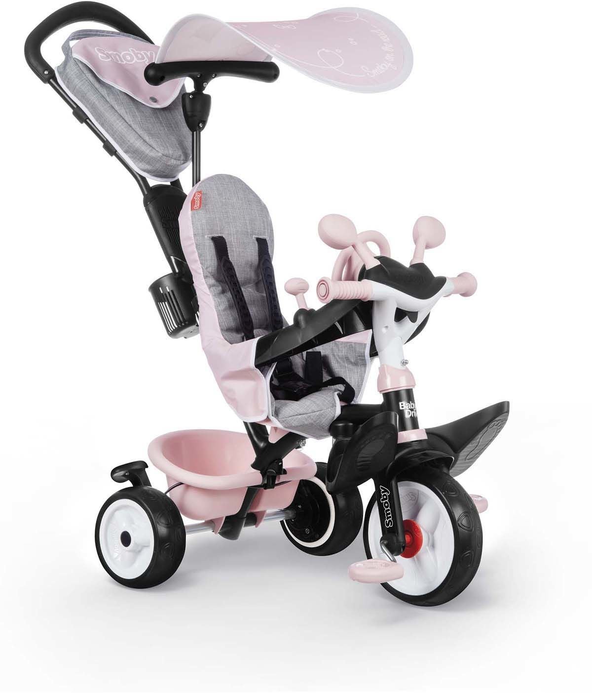 Smoby Trehjuling Baby Driver Plus|Pink
