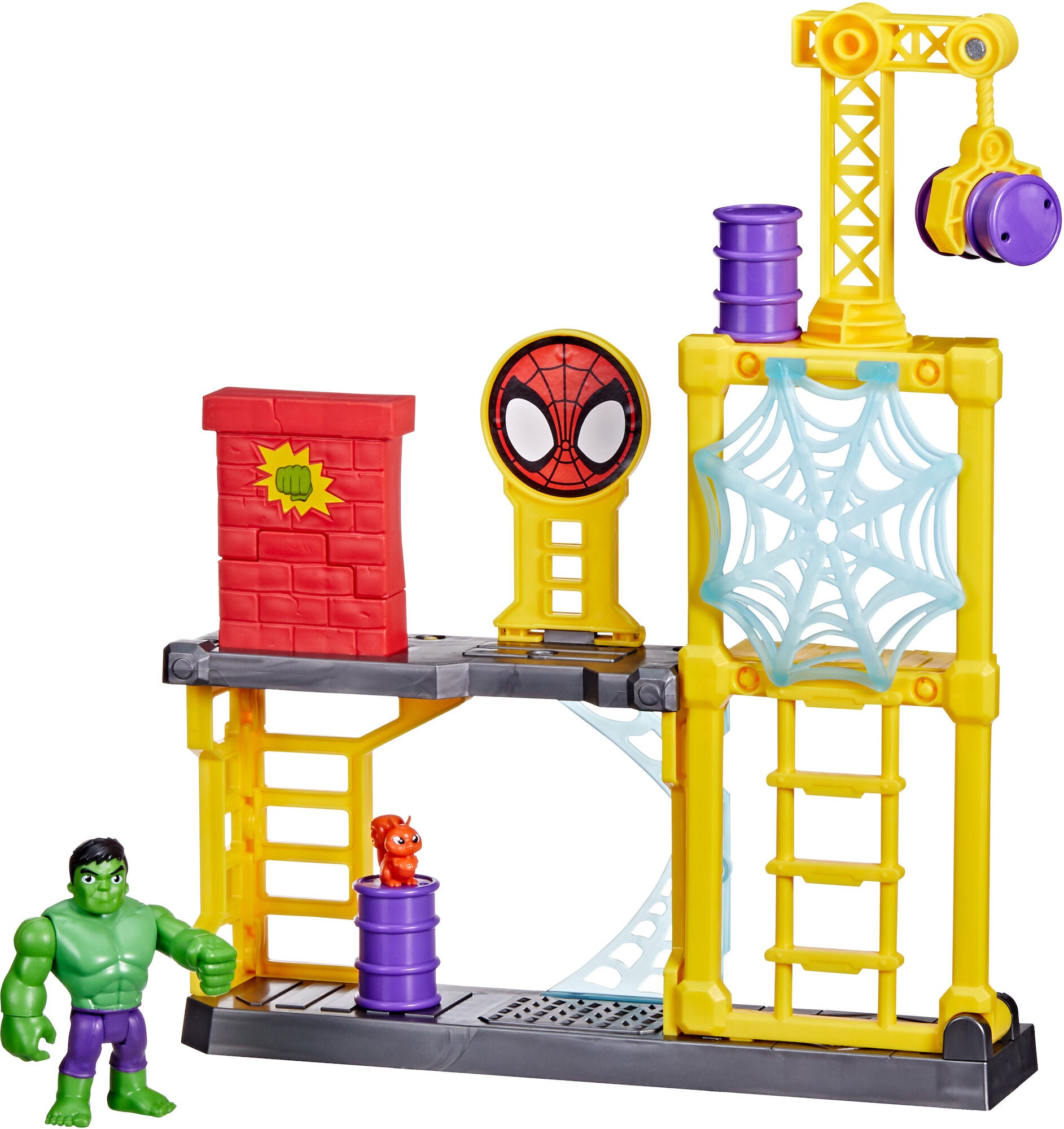 Spidey and His Amazing Friends Lekset Hulk Smash Yard|