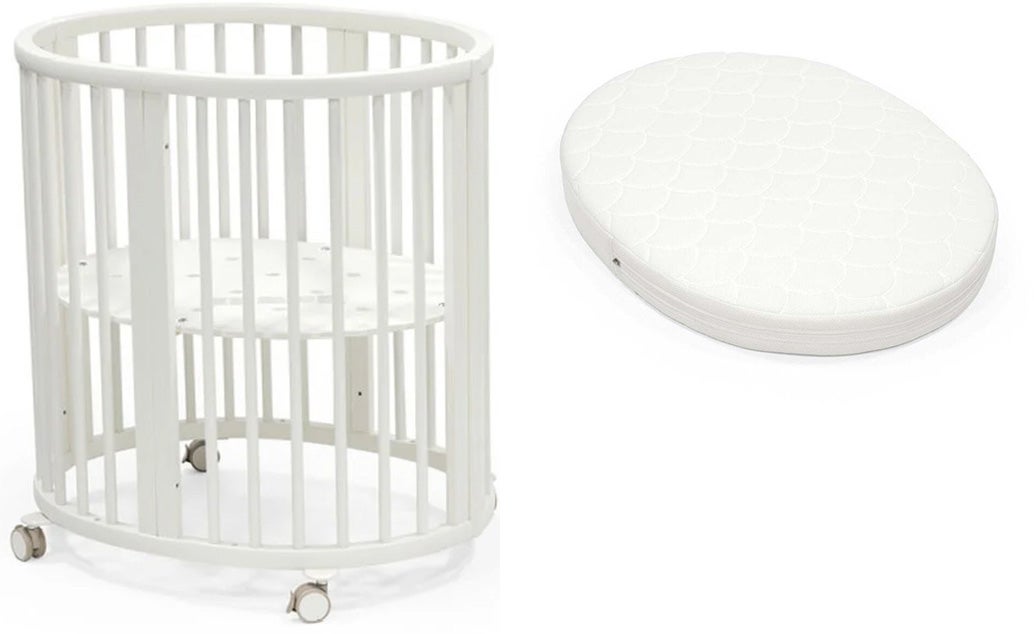 Stokke Sleepi Mini Med Madrass|Vit