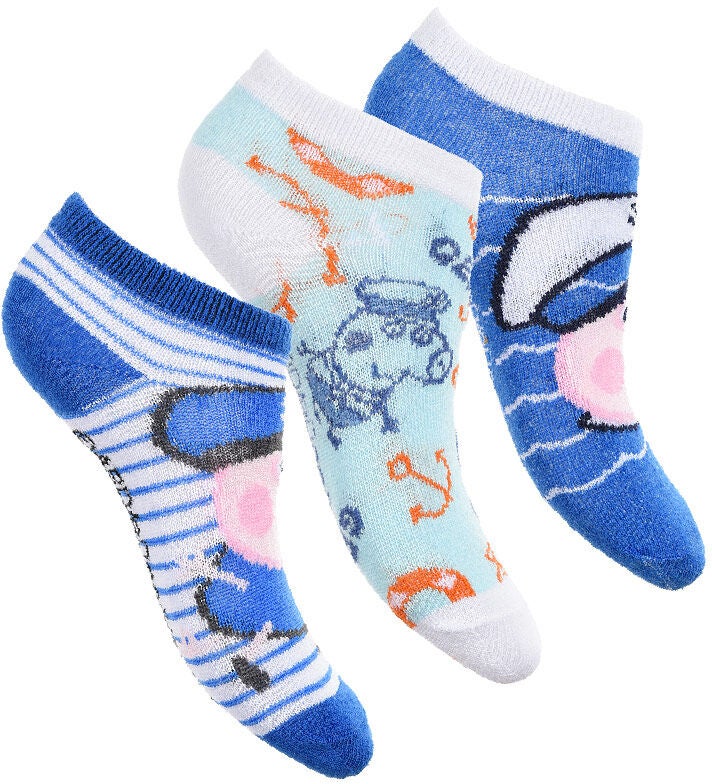 Strumpa Greta Gris 3-pack|Vita