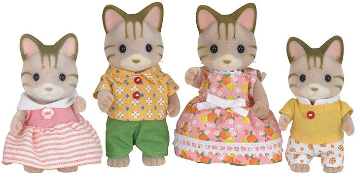 Sylvanian Families Figurset Familjen Randig Katt|
