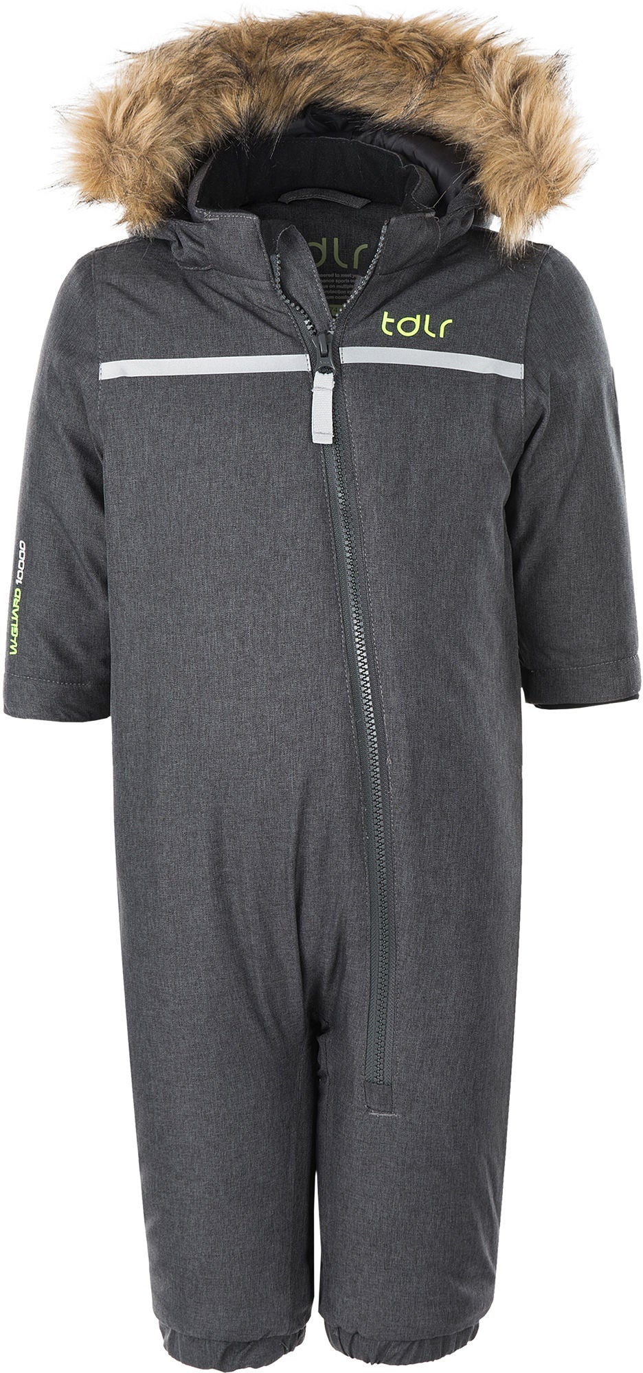 TDLR Charlie Babyoverall|Dark Grey Melange 9-12
