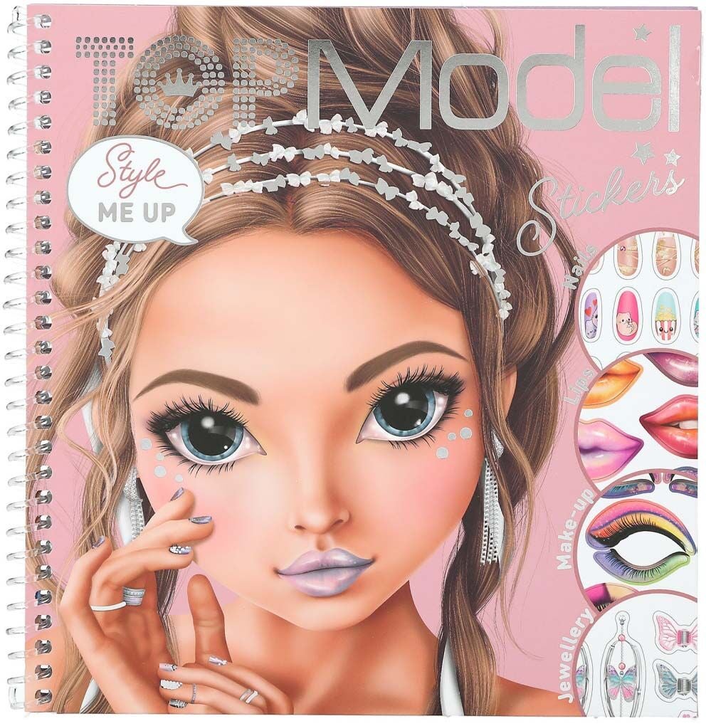 TOPModel Dress Me Up Face Pysselbok Glitter Queen|