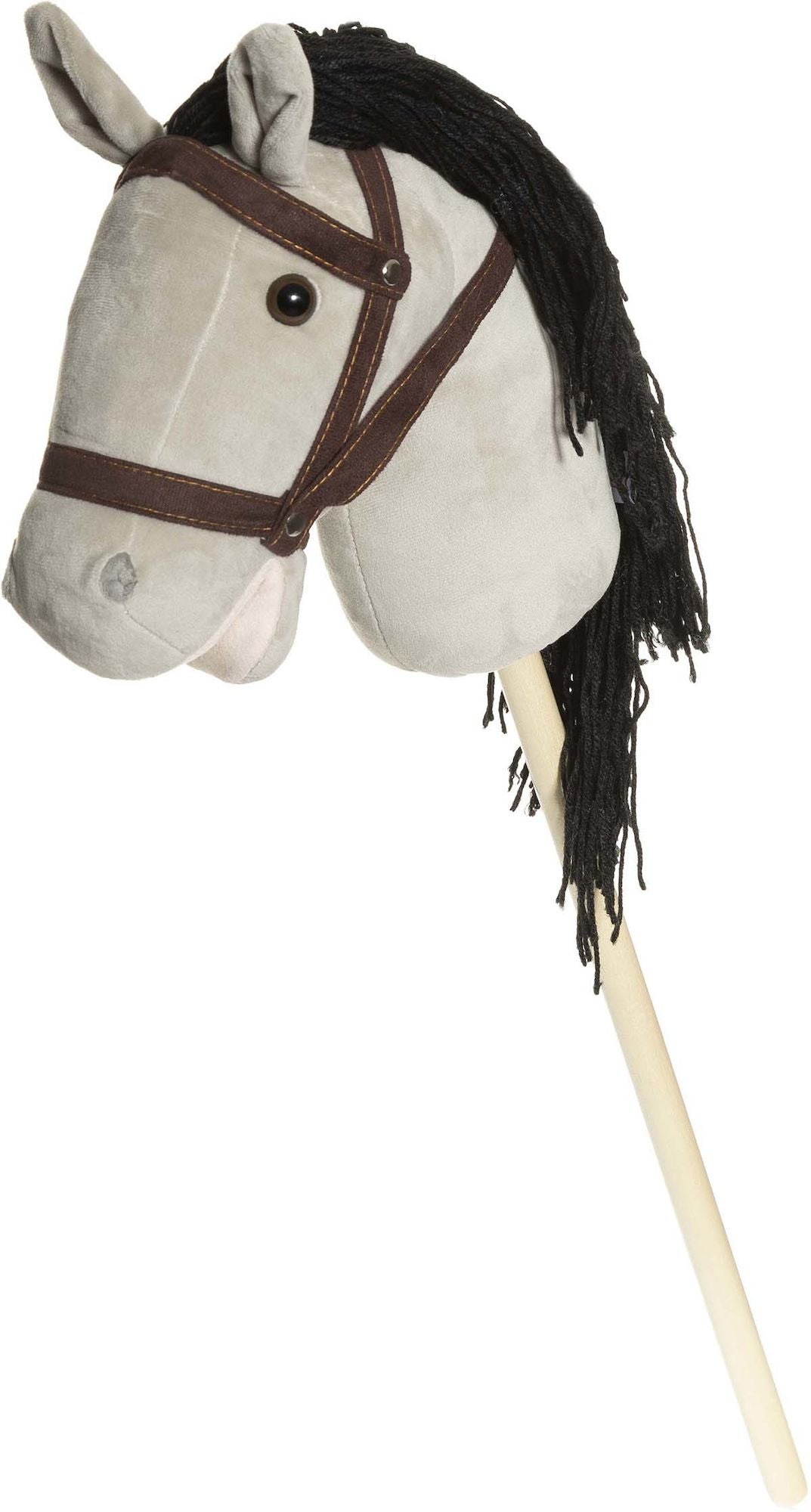Teddykompaniet Käpphäst med tyglar 80 cm|Grå