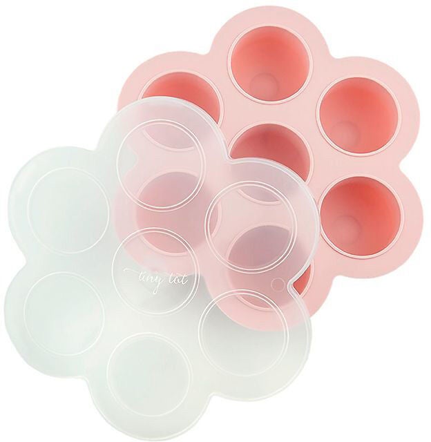 Tiny Tot Freezing Cubes Silicone Container|Pink