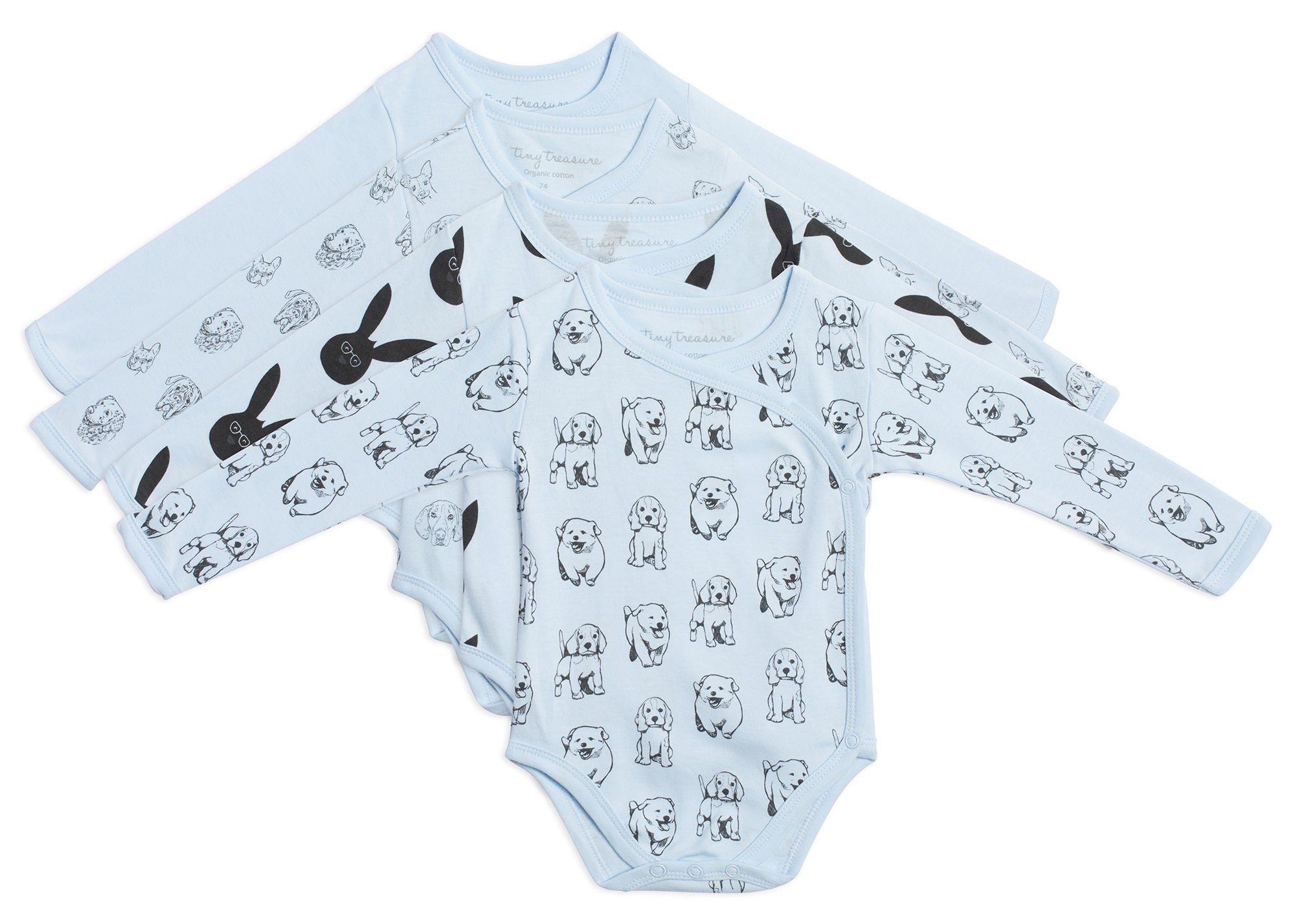Tiny Treasure Alexie Body 4-Pack|Baby Blue 68