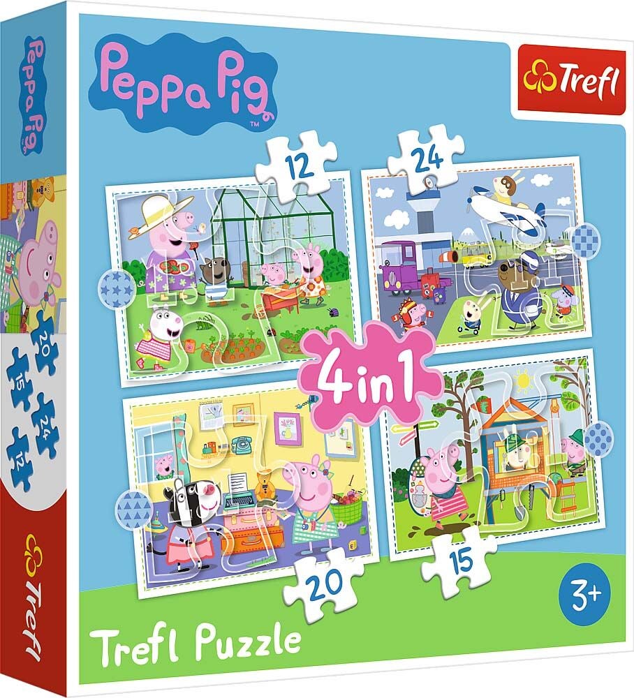 Trefl Pussel Greta Gris 4-in-1|