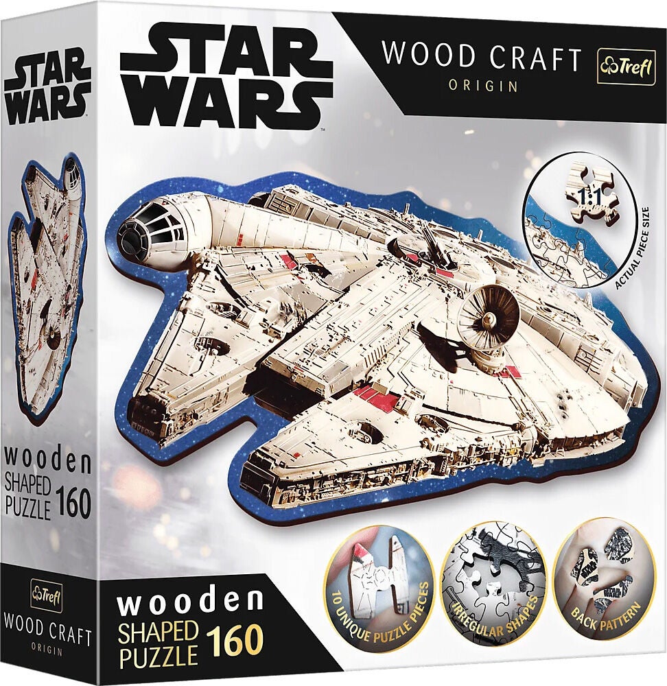 Trefl Wood Craft Origin Star Wars Pussel Millennium Falcon 160 Bitar|