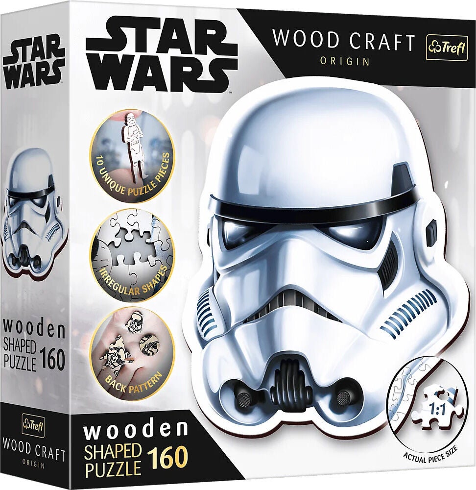 Trefl Wood Craft Origin Star Wars Pussel Stormtrooper Helmet 160 Bitar|