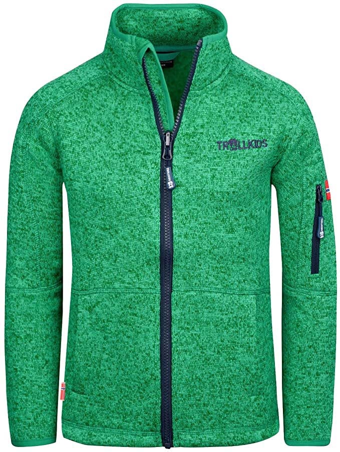 Trollkids Jondalen Fleecejacka|Pepper Green/Navy