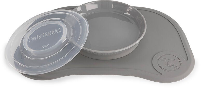 Twistshake Click-Mat Tallrik och Underlägg|Grå