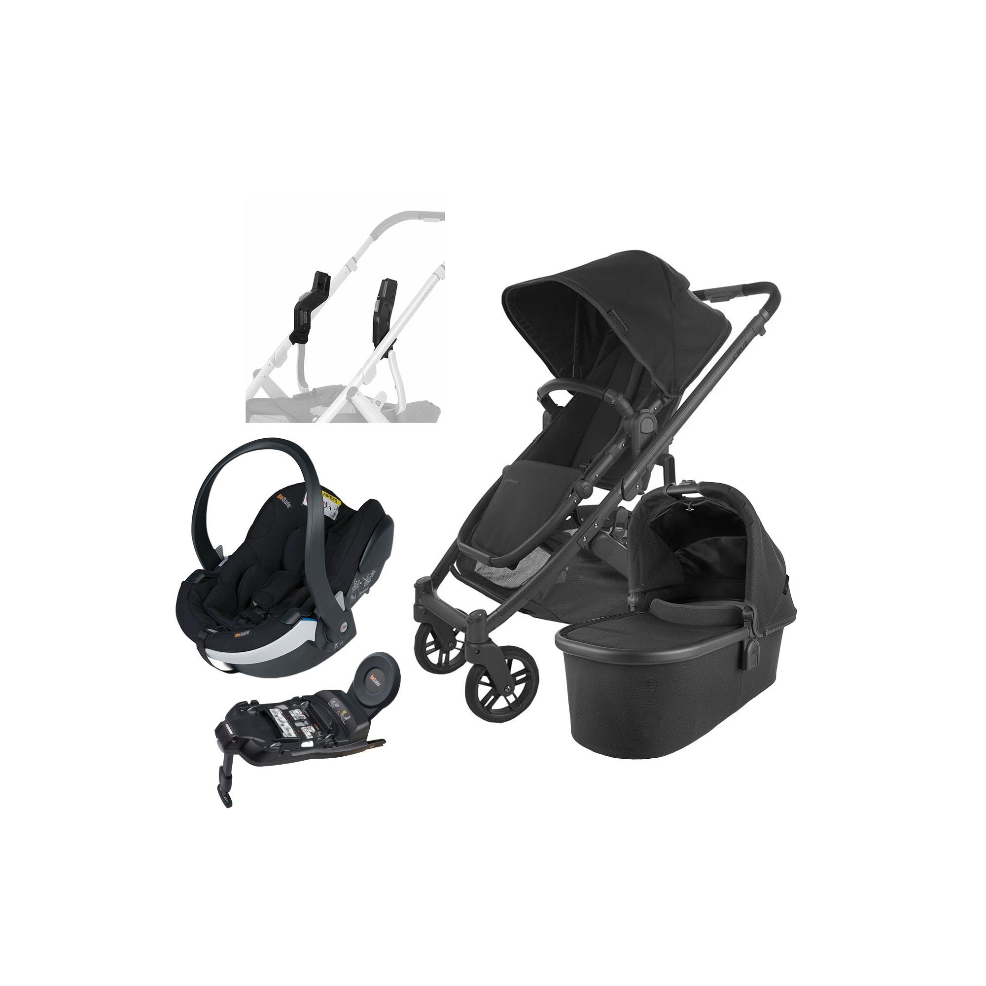 UPPAbaby CRUZ V2 Duovagn inkl. BeSafe iZi Go Modular X2 &  Bas