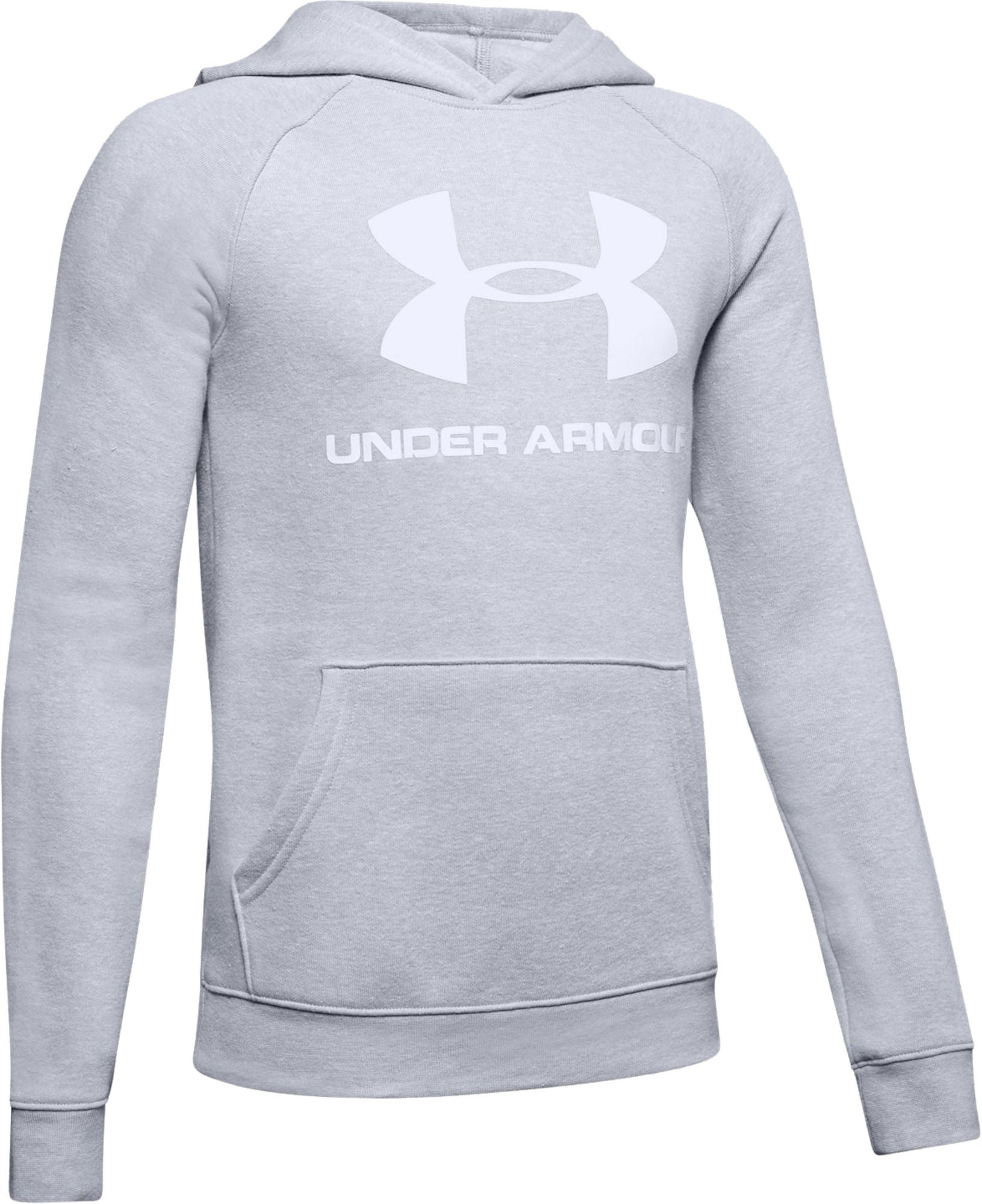 Under Armour Rival Logo Hoodie|Stealth Gray XS