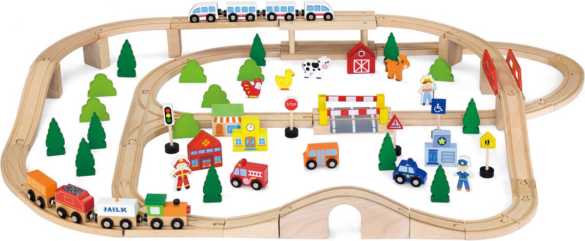 VIGA Tågset 90 delar|