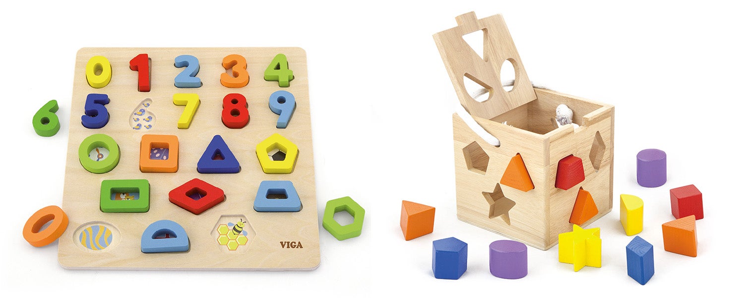 VIGA Träleksaker Set