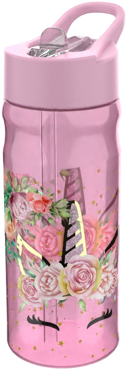 Valiant Unicorn Blommig Vattenflaska 500 ml
