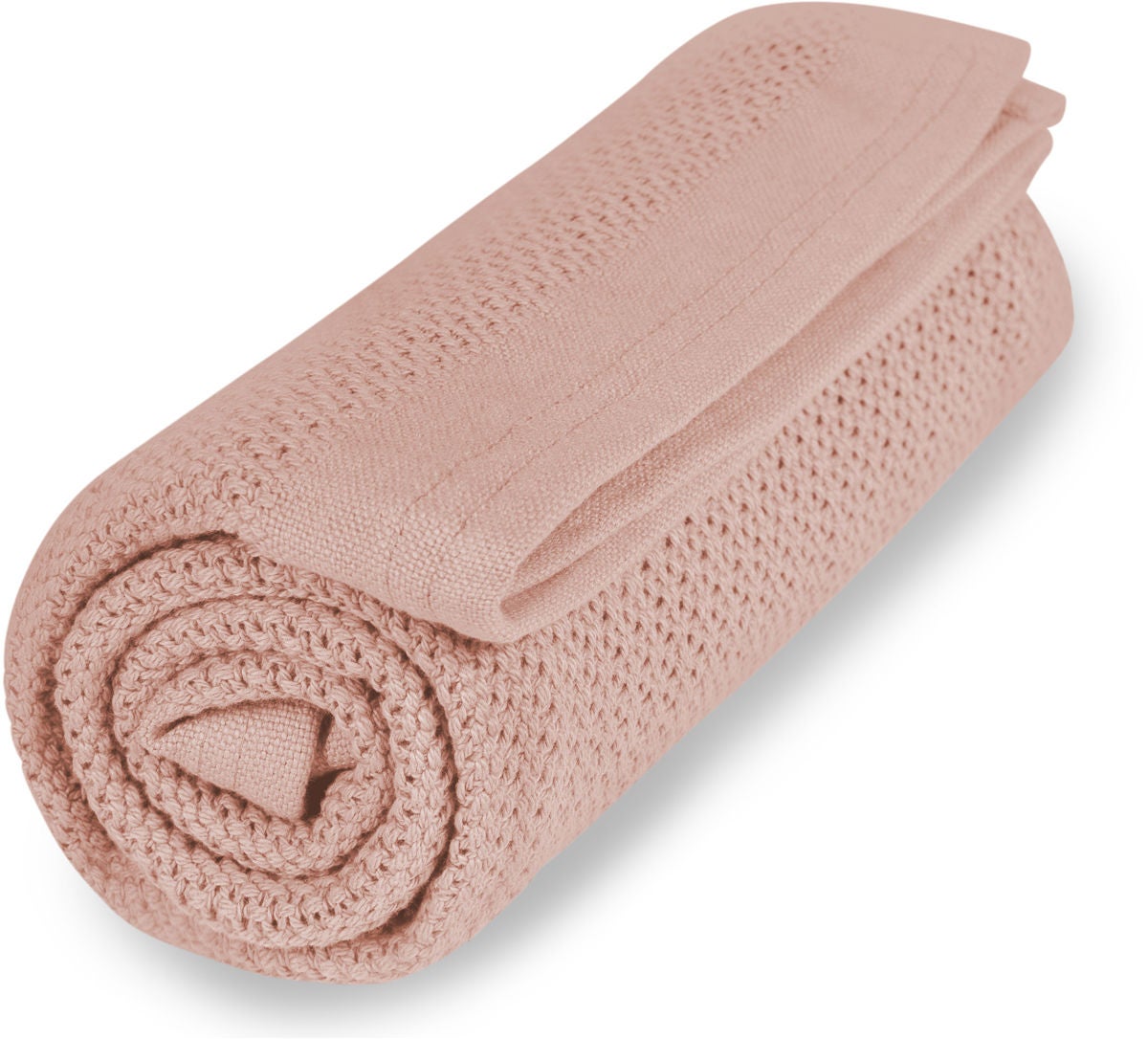 Vinter &  Bloom Soft Grid Babyfilt|Cloud Pink