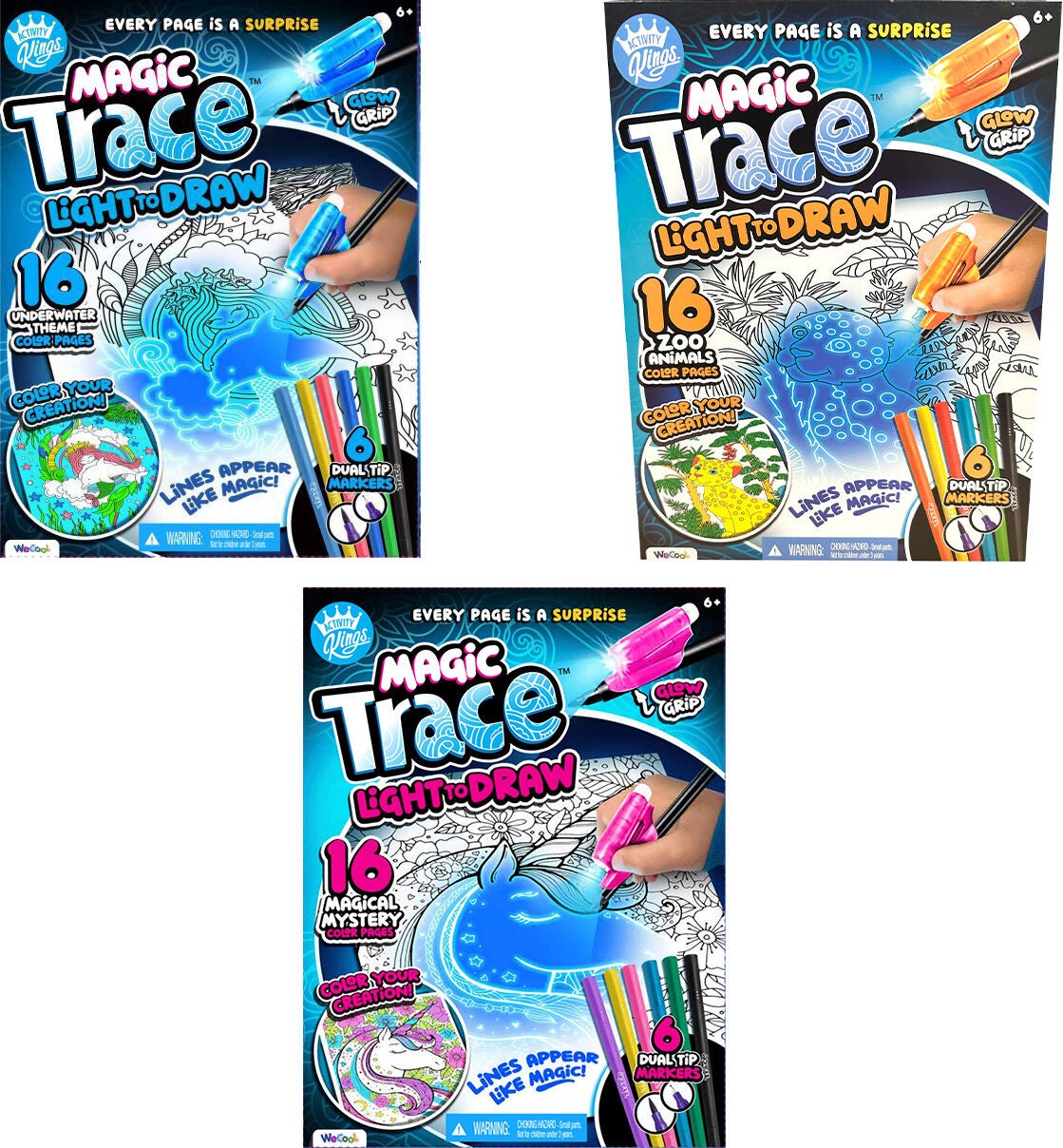 WeCool Magic Trace Light To Draw Målarset Blandad|