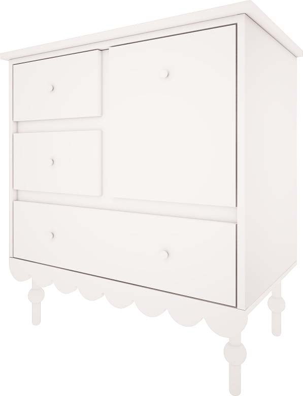 Wood Luck Babushka Byrå|Vit