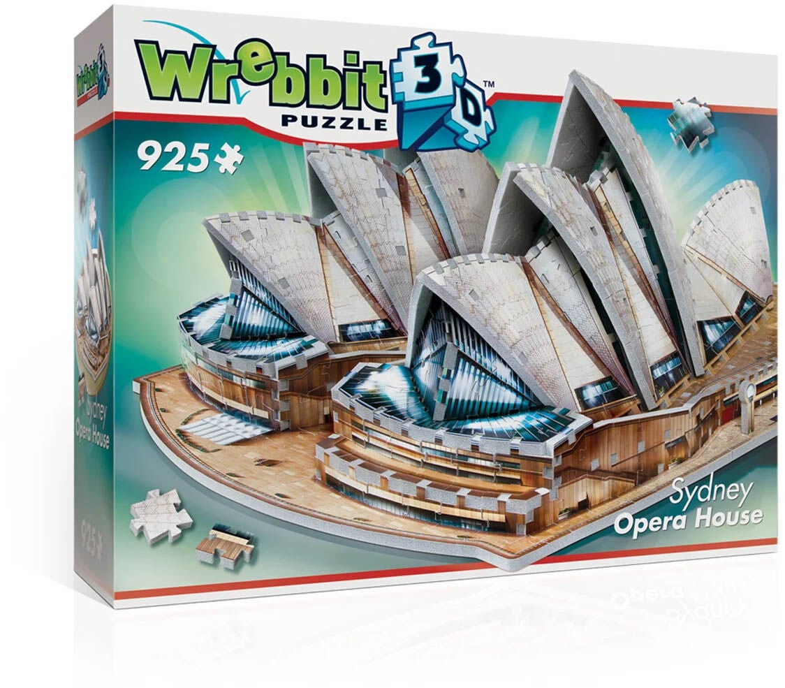 Wrebbit Sydney Opera House 3D-pussel 925 Bitar|