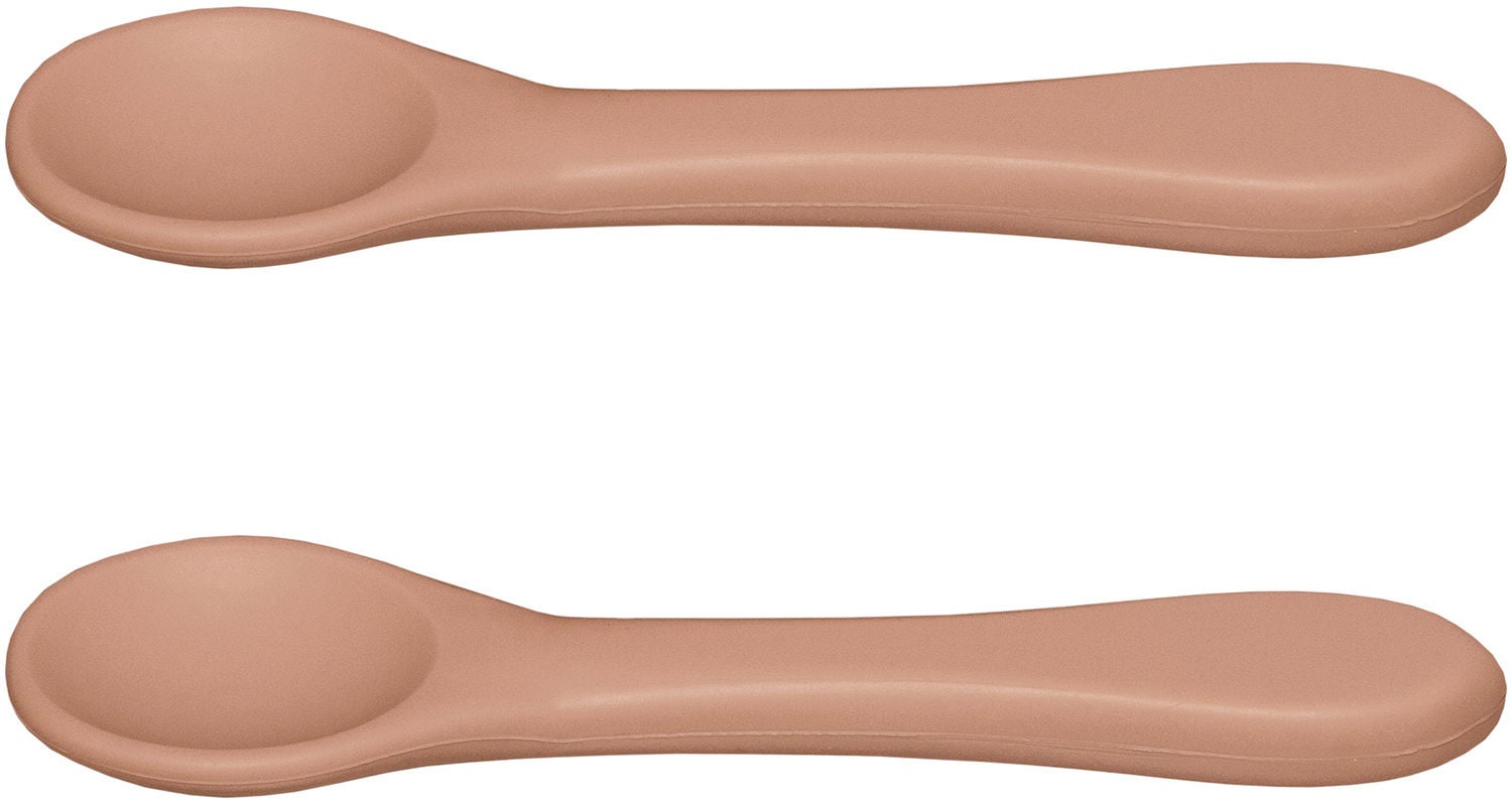 babyLivia Silikonsked 2-pack|Muted Clay