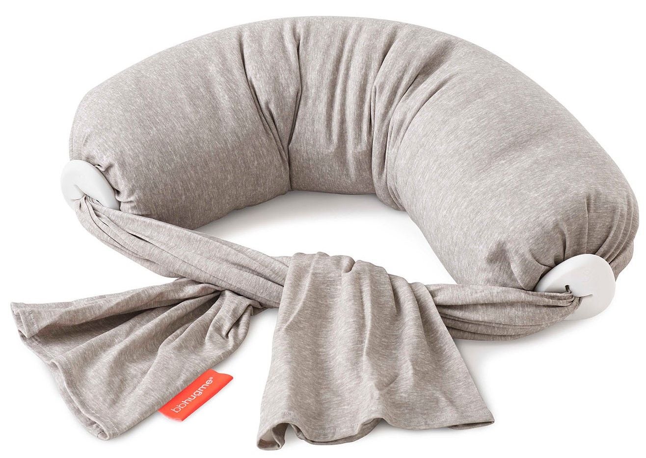 bbhugme Amningskudde|Grey Melange/White