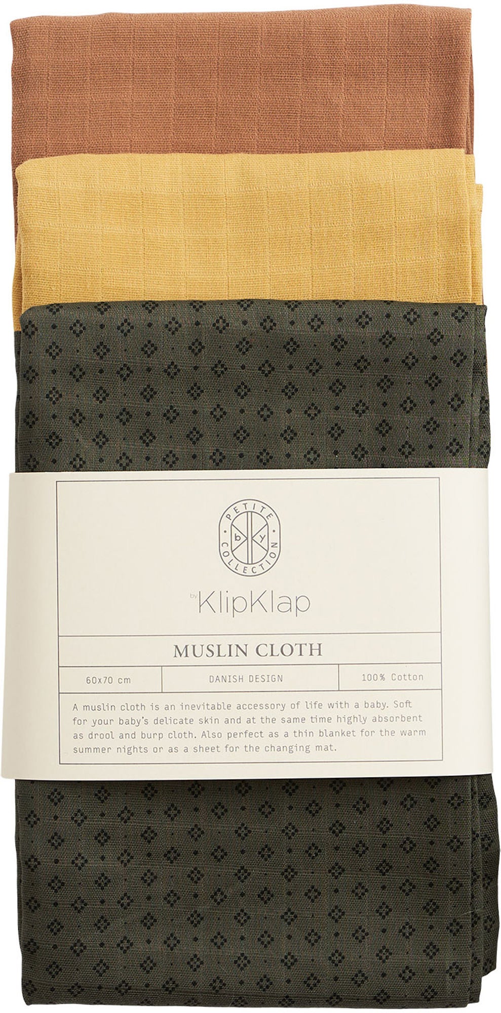 by KlipKlap Muslinfilt 3-pack|Mixed